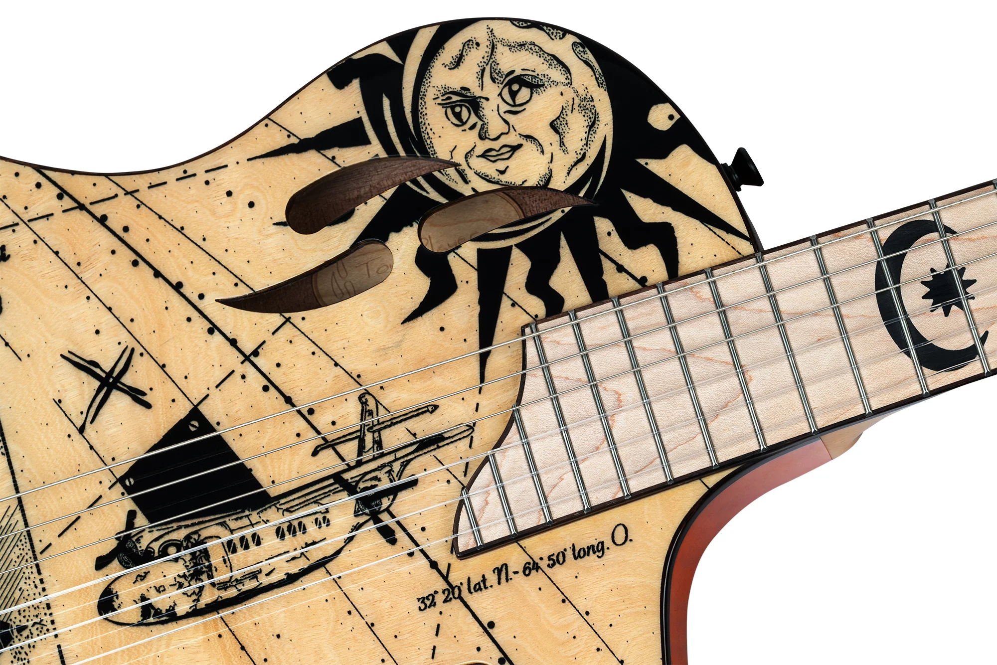 RTPG-LS2 Tourplayer Konzertgitarre - Indigo Blue Graphic